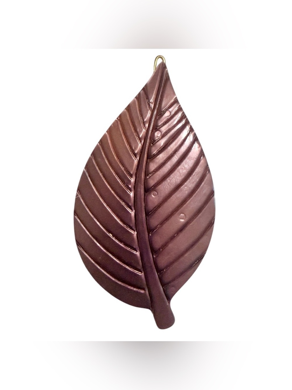 Vintage Purple Leaf French Hair Clip Barretre, Deadstock, Large 2.75”